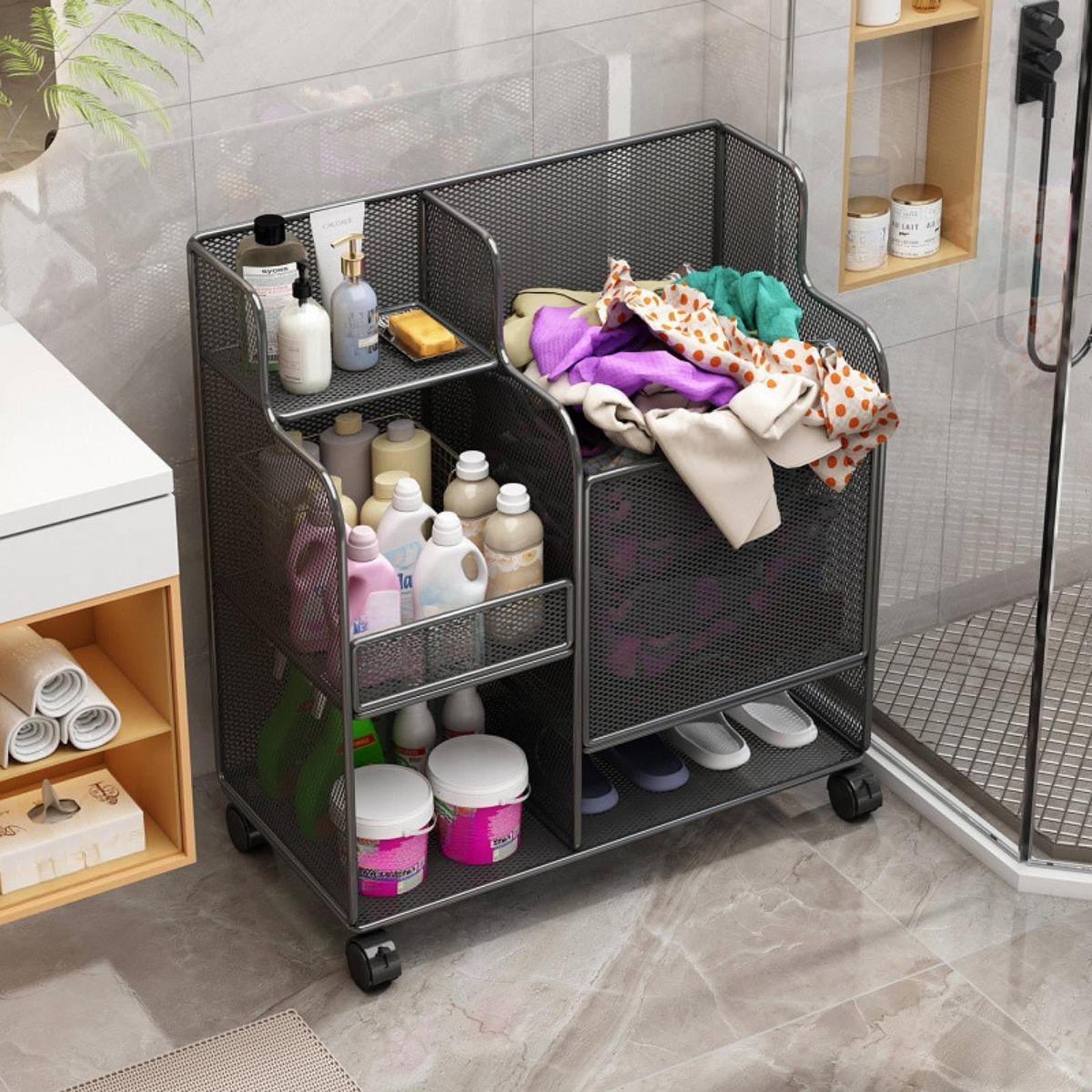 Sports Equipment Rack - Sportuitrusting opbergrek op wielen, grote capaciteit,