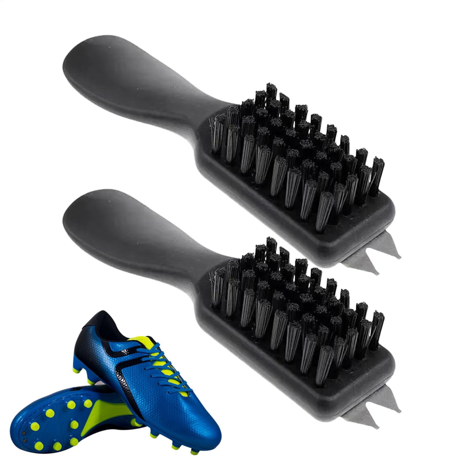 Sports Equipment Locker - Draagbare golfschoenborstel 2 stuks met schoenlepelhandvat