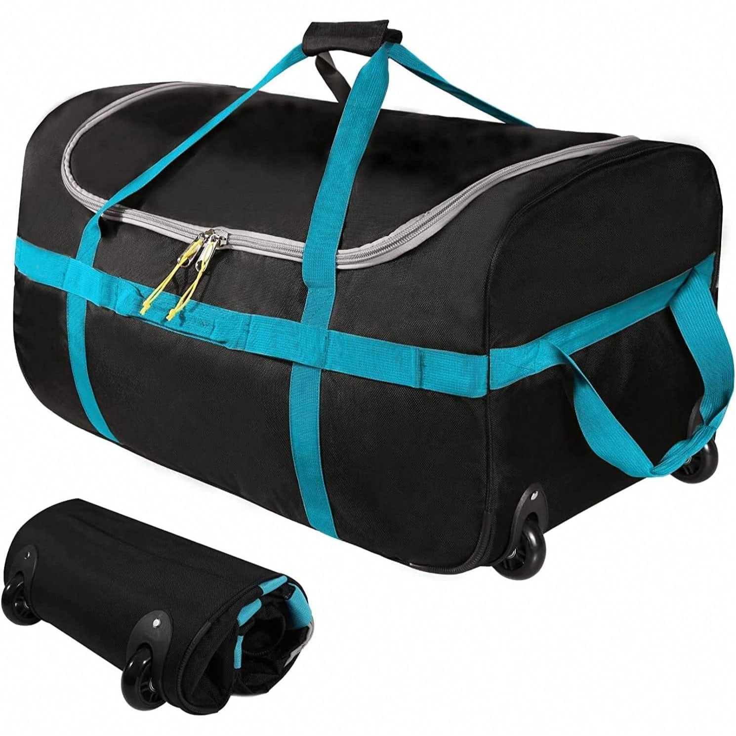Sports Equipment Bag With Wheels - 85L Reistas met wielen, opvouwbare sporttas