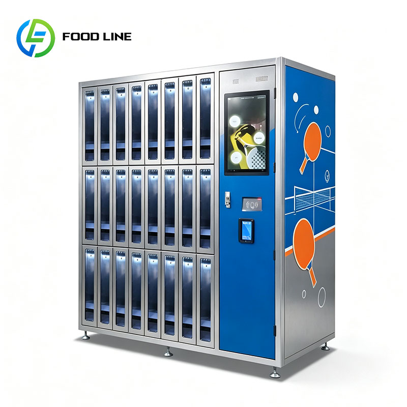 Sports Equipment Locker - Automatische tafeltennisracketverkoopautomaat met slimme opbergkast, pingpongballen,
