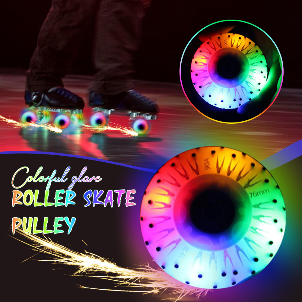 Roller Skate Inline - 1 stks Kleurrijke Lichtrolschaatswielen, LED Verlichting