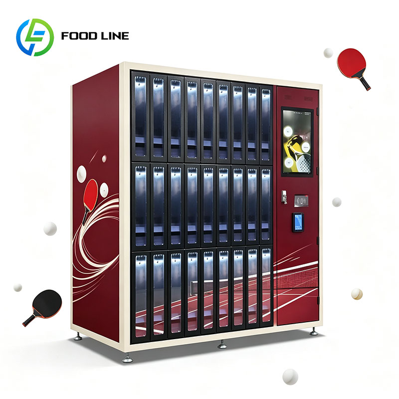 Sports Equipment Locker - Automatische verkoopautomaat voor tafeltennisrackets, pingpongequipement, slimme