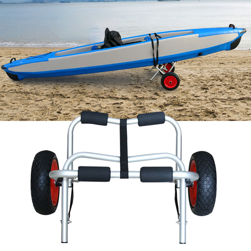 Sports Equipment Cart - Draagbare opvouwbare kajakwagen Universele kano-handkar met