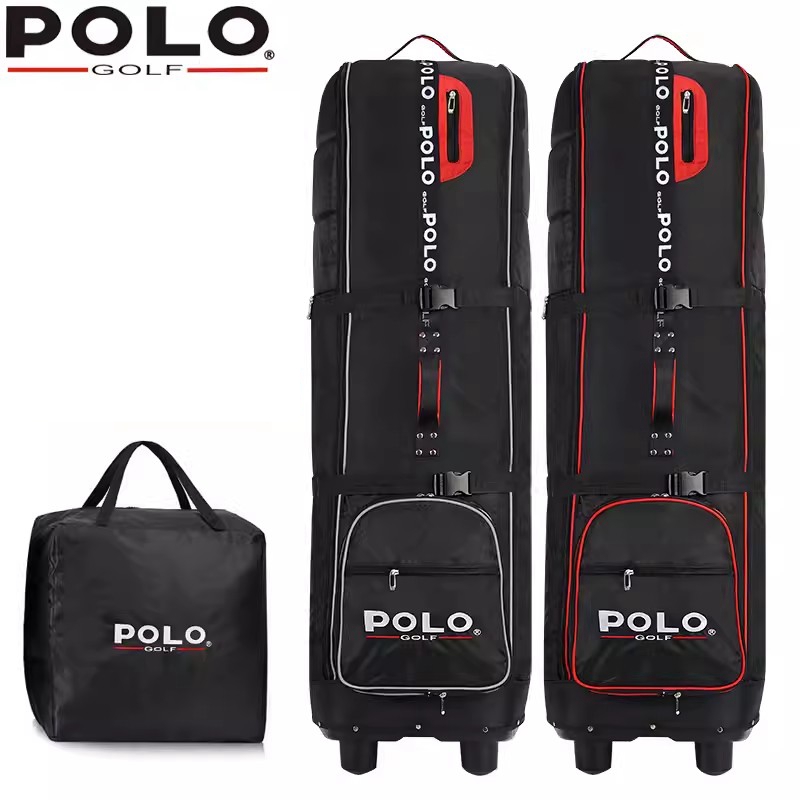Sports Equipment Bag With Wheels - POLO. Golf Luchtvaart Tas Opvouwbare Katrol