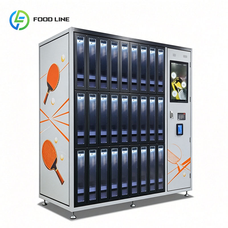 Sports Equipment Locker - Pingpongbatjes automaat slimme kluis tafeltennisballen touchscreen