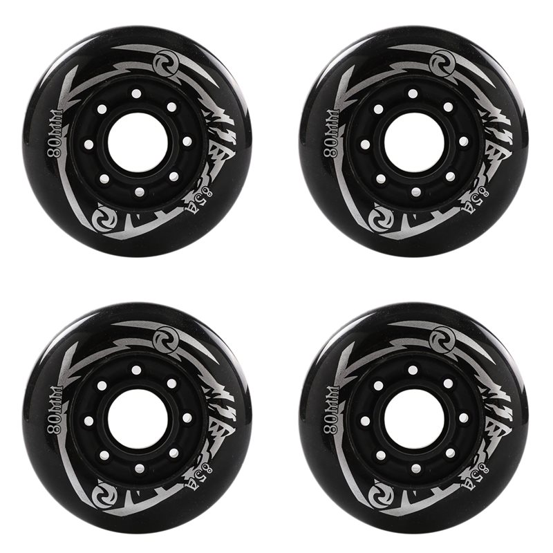 Roller Skate Inline - 【SPECIAAL】4X rolschaatswielen Hoge elastische slijtvaste remwielen