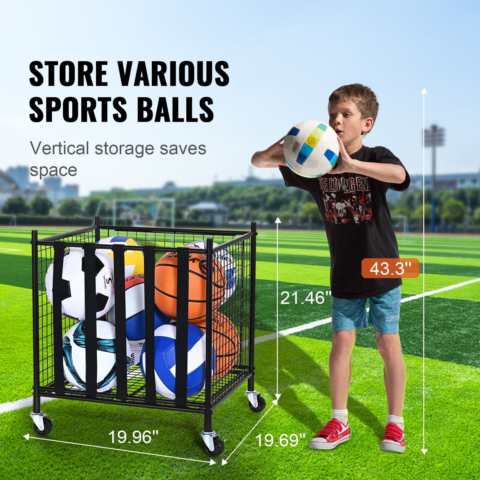 Opbergwagen voor sportballen,  - Sports Equipment Cart recensie en prijs