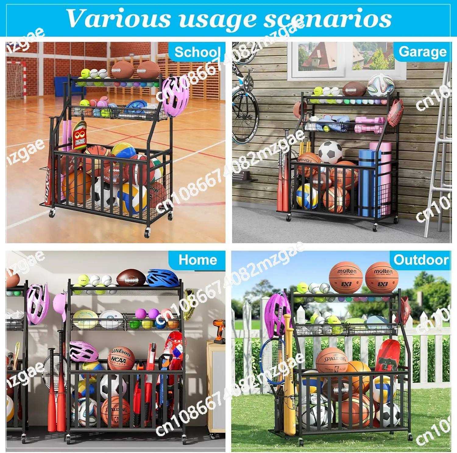 Opbergtas voor sportartikelen  - Sports Equipment Bag With Wheels recensie en prijs