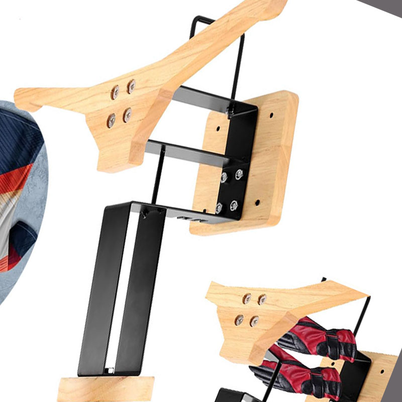 Houten motorhelmhouder, wandha - Sports Equipment Rack recensie en prijs