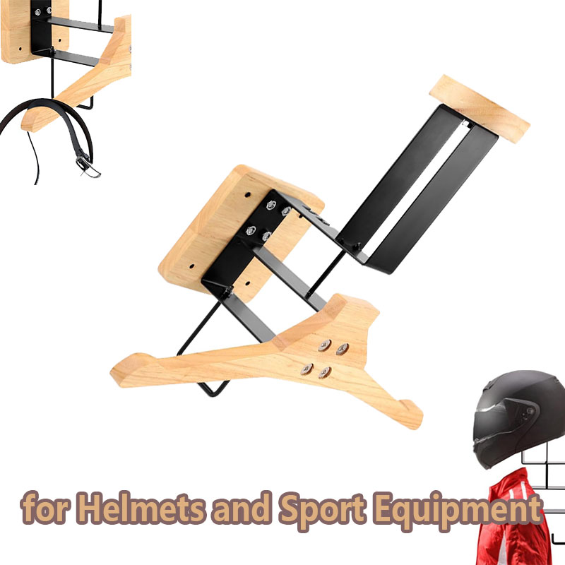 Houten motorhelmhouder, wandha - Sports Equipment Rack recensie en prijs