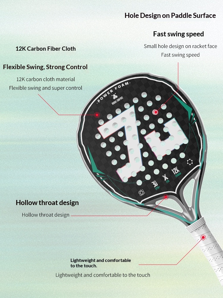 Padelracket van carbon fiber m - Padel Racket Carbon recensie en prijs