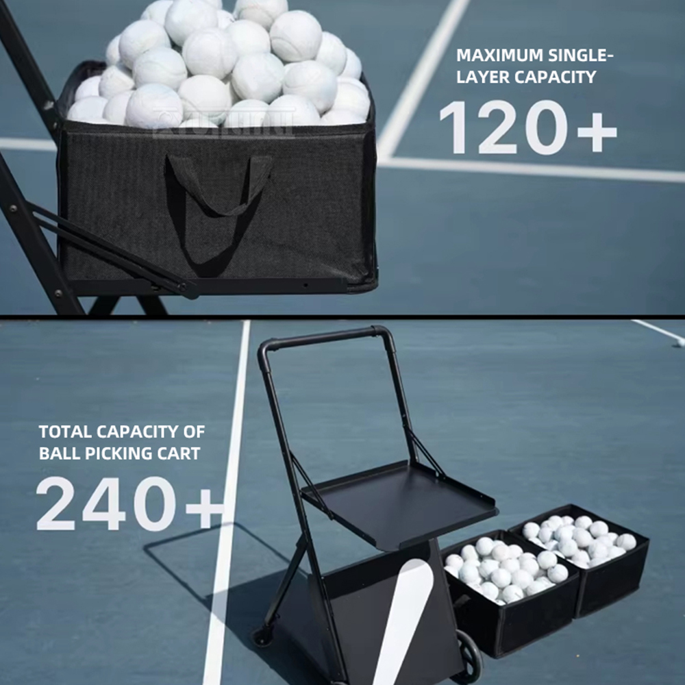 Draagbare tennisbal-ophaalmach - Sports Equipment Cart recensie en prijs