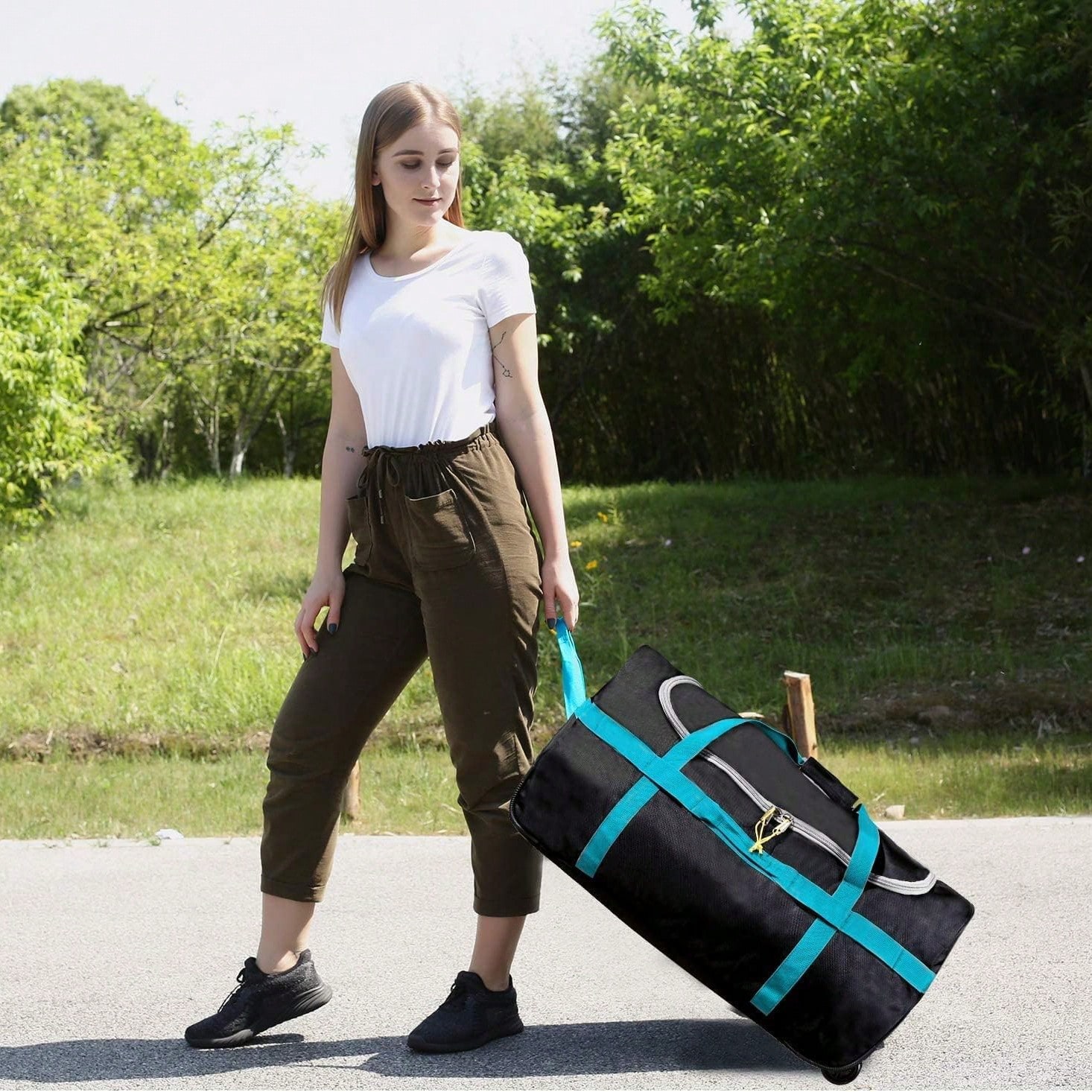 85L Reistas met wielen, opvouw - Sports Equipment Bag With Wheels recensie en prijs