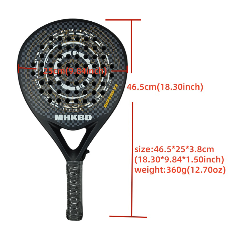 MHKBD Carbon Fiber Padelracket - Padel Racket Carbon recensie en prijs