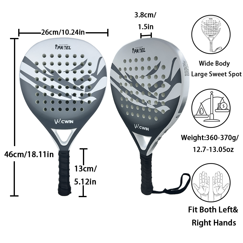2026 Cwin Padel Racket Carbon  - Padel Racket Carbon recensie en prijs