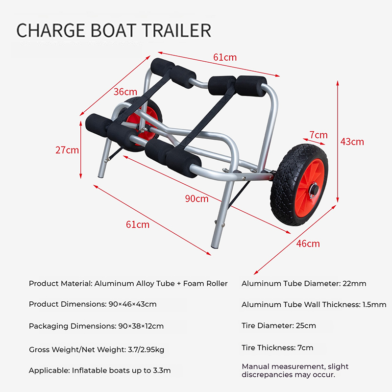 Draagbare opvouwbare kajakwage - Sports Equipment Cart recensie en prijs